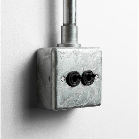 Galvanised 2 Gang 2 Way Toggle Switch