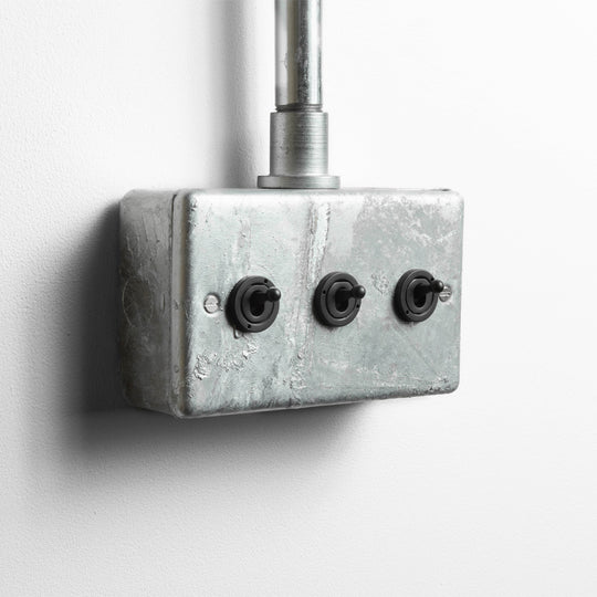 Galvanised 3 Gang Intermediate Toggle Switch