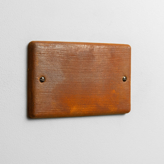 Rusted Double Blank Plate