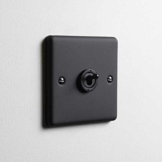 Textured Black Intermediate Toggle Switch