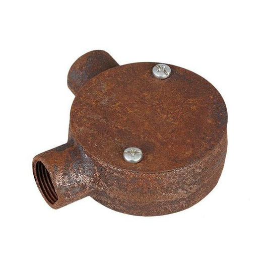 20mm Conduit Angle Box - Rust