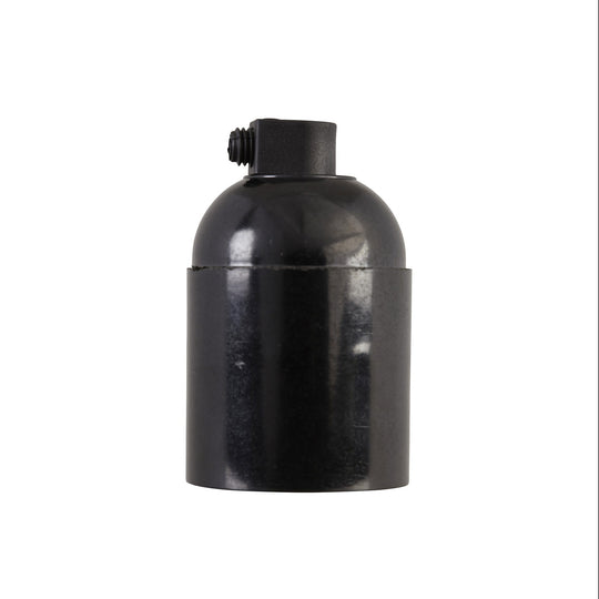 E27 Bakelite Bulb Holders - Black