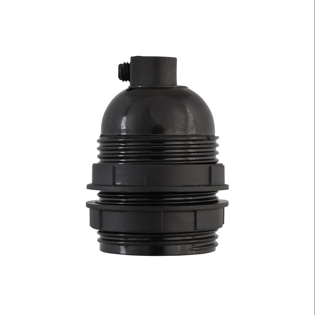 E27 Bakelite Bulb Holders - Black