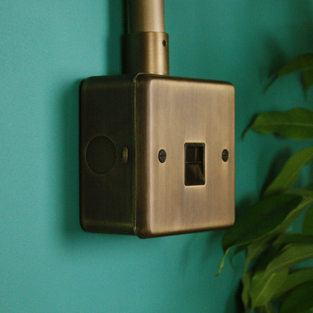 Antique Brass Secondary Telephone Socket