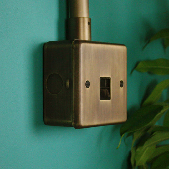 Antique Brass Secondary Telephone Socket