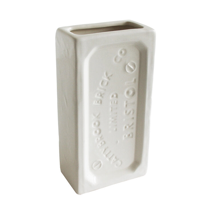 Bristol Brick Vase White