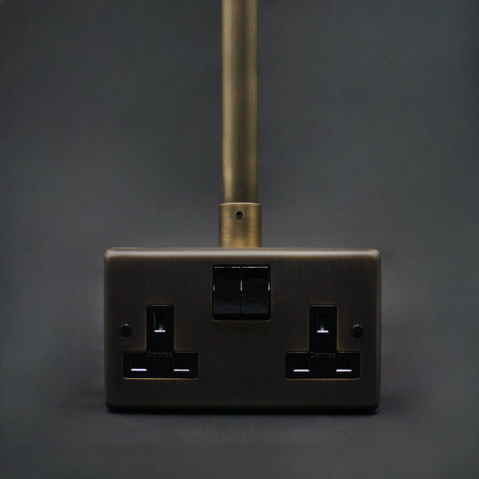20mm Conduit Adaptor - Antique Brass