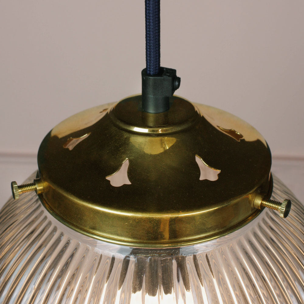 Reeded Glass Globe - Medium