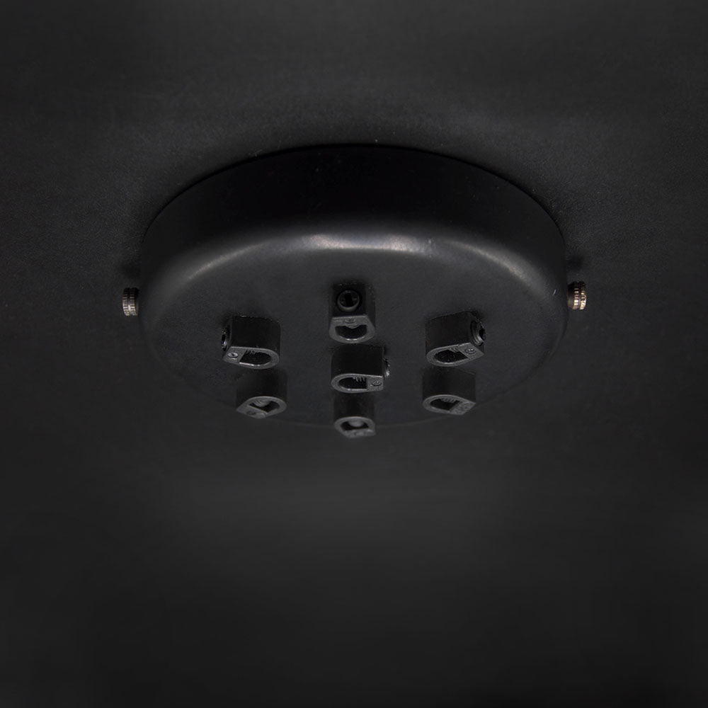 Multi Outlet Ceiling Roses - Black