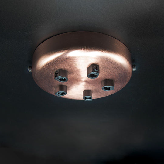 Multi Outlet Ceiling Roses - Brushed Copper