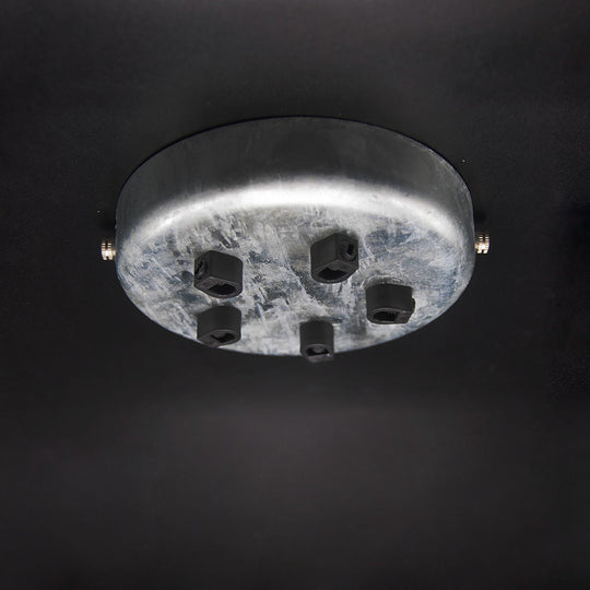 Galvanised 5 Bulb Cluster