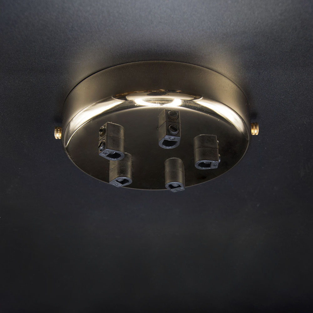 Multi Outlet Ceiling Roses - Polished Brass