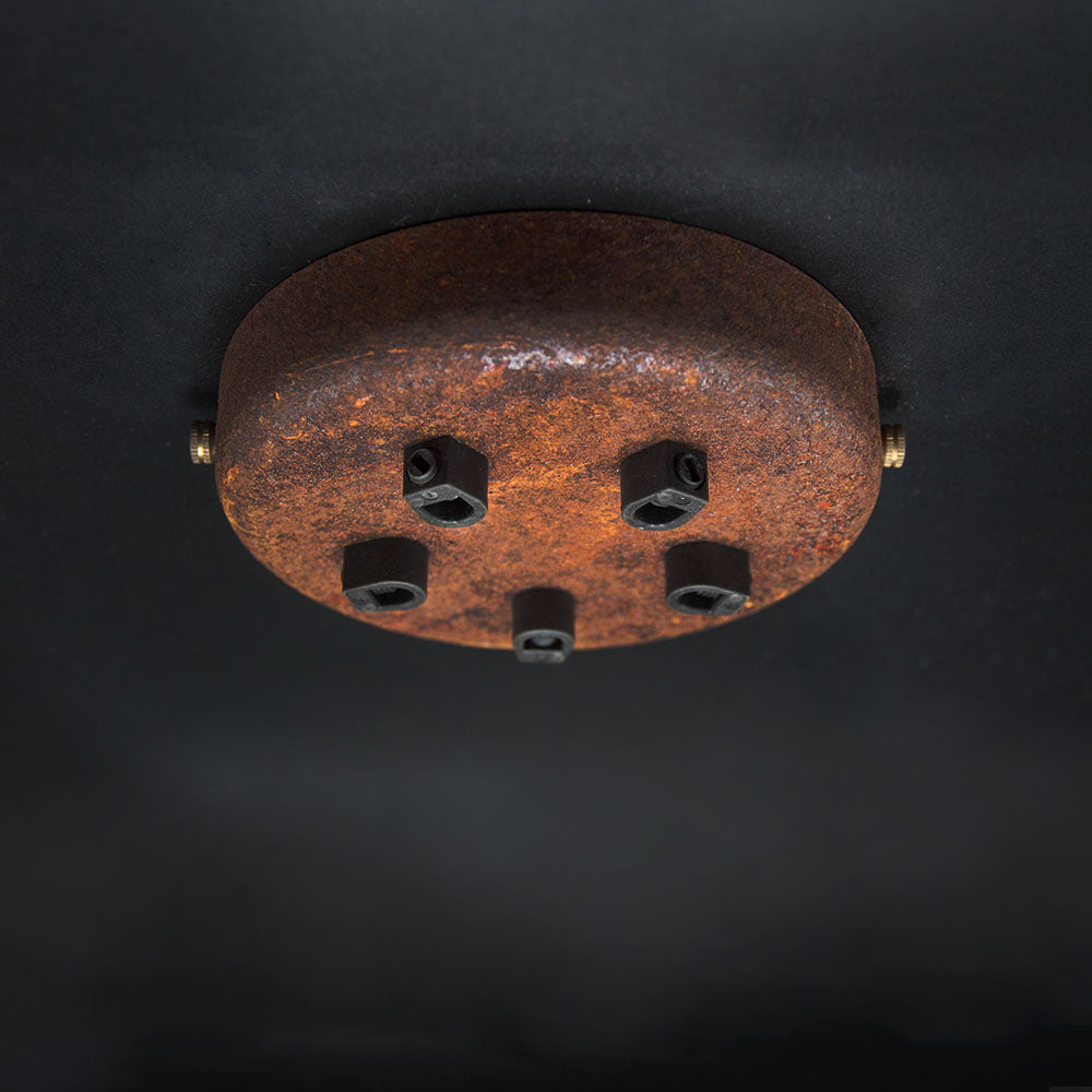 Rusted 5 Bulb Cluster
