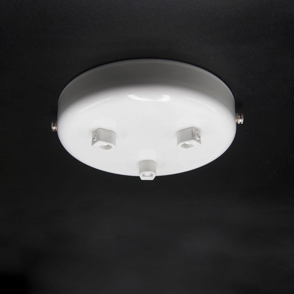 Multi Outlet Ceiling Roses - White