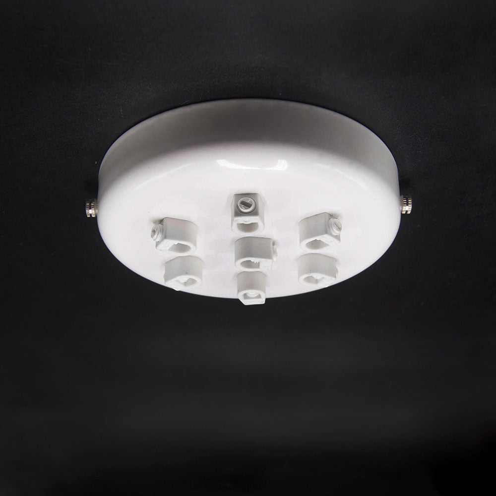 Multi Outlet Ceiling Roses - White