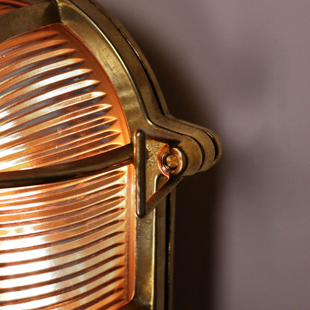Brass Oval Bulkhead Medium
