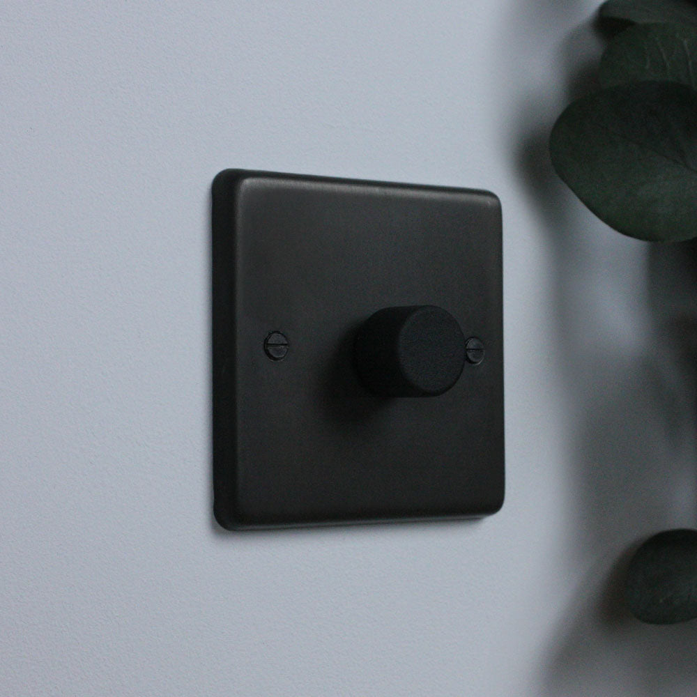 Dark Bronze 1 Gang 2 Way Dimmer Switch