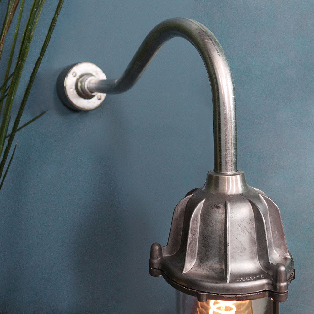 Railway Lantern with Swan Neck