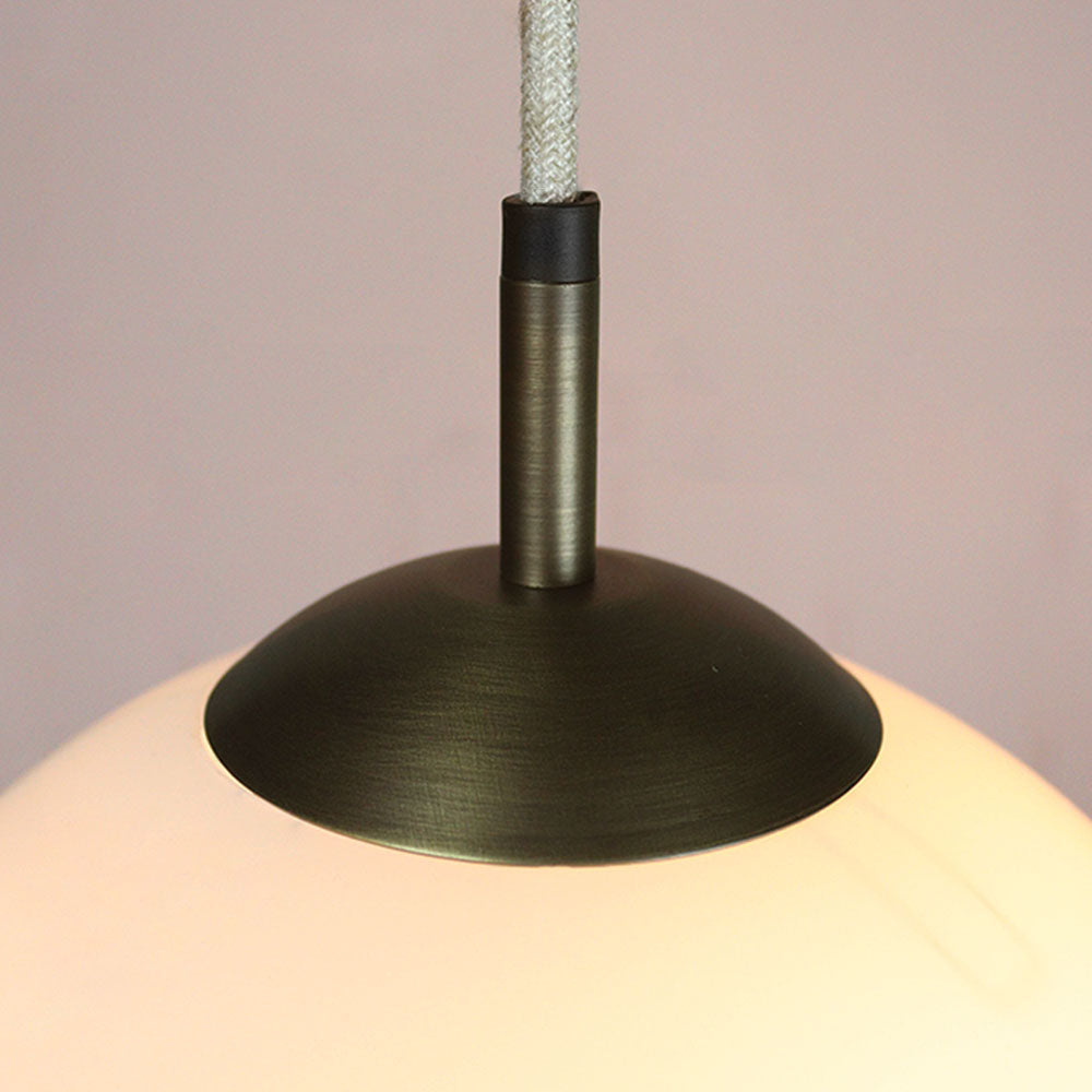 Opaline Shade Pendant Set - Small