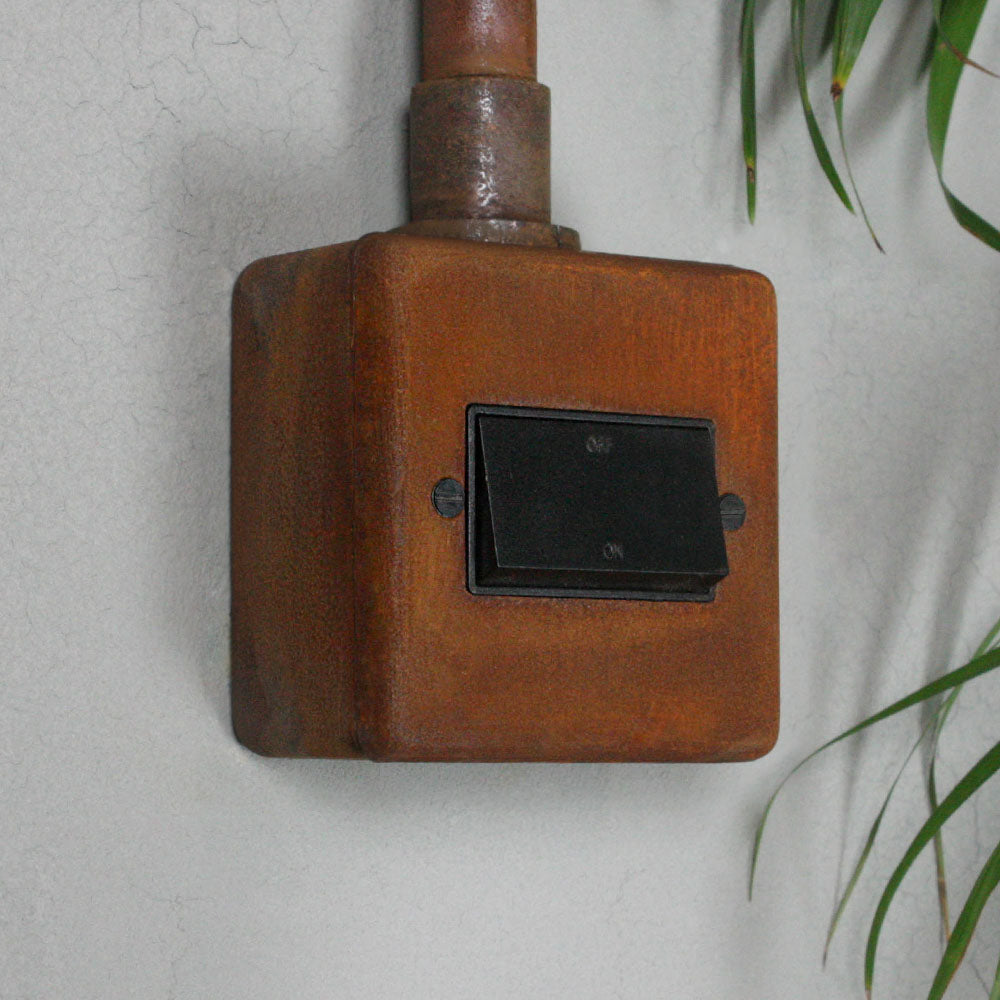 Rusted 3 Gang 2 Way Switch