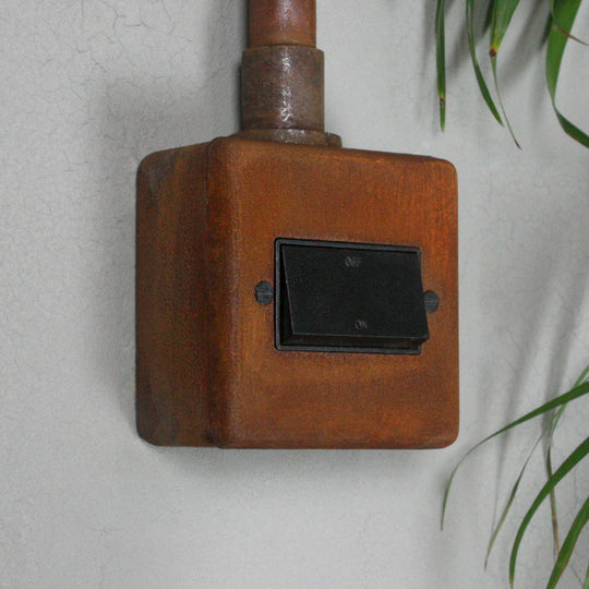 Rusted 3 Gang 2 Way Switch